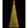 Image de vidaXL Sapin de Noël LED 247 cm - 475 LED blanc chaud