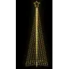 Image de vidaXL Sapin de Noël à LED - 495 LED - Blanc chaud