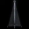 Image de vidaXL Sapin de Noël à LED - 570 LED - Blanc froid