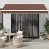 Image de vidaXL Auvent rétractable automatique marron 350x250 cm
