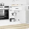Image de vidaXL Armoire de Cuisine Kalmar Blanc Brillant