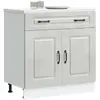 Image de vidaXL Armoire de cuisine Kalmar Gris Béton