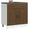 Image de vidaXL Armoire cuisine - Kalmar chêne marron