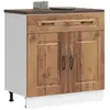 Image de vidaXL Armoire cuisine Kalmar - Vieux Bois