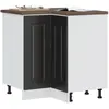 Image de vidaXL Armoire d'angle Kalmar - Noir