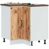 Image de vidaXL Armoire d'angle de cuisine Kalmar vieux bois