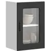 Image de VidaXL Armoire Murale Cuisine Verre Kalmar Noir
