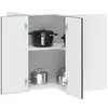 Image de vidaXL Armoire Murale Angle Cuisine Kalmar Noir