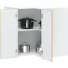 Image de vidaXL Armoire d'angle murale Kalmar - Chêne artisanal