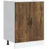 Image de vidaXL Meuble de base de lavabo Lucca chêne fumé bois d'ingénierie
