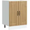 Image de vidaXL Meuble de base de lavabo Lucca chêne artisanal bois ingénierie