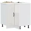 Image de VidaXL Armoire d'Angle Cuisine Lucca Blanc Brillant