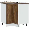 Image de vidaXL Armoire d'angle de cuisine Lucca - Chêne fumé