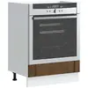 Image de vidaXL Armoire de four Lucca chêne marron bois d'ingénierie