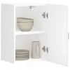 Image de vidaXL Armoire murale de cuisine Lucca blanc brillant bois ingénierie