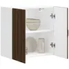 Image de vidaXL Armoire murale de cuisine Lucca chêne marron bois ingénierie