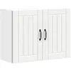 Image de vidaXL Armoire murale de cuisine Lucca blanc bois d'ingénierie