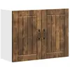 Image de vidaXL Armoire murale de cuisine Lucca chêne fumé bois ingénierie