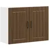 Image de vidaXL Armoire murale de cuisine Lucca chêne marron bois ingénierie