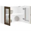 Image de vidaXL Armoire murale cuisine porte en verre Lucca