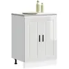 Image de vidaXL Armoire de Cuisine Porto - Blanc Brillant