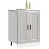 Image de vidaXL Armoire de cuisine Porto Gris Sonoma