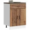 Image de vidaXL Armoire de Cuisine Porto - Vieux Bois