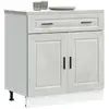 Image de VIDAXL Armoire de cuisine Porto - Gris béton