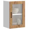Image de vidaXL Armoire Murale Verre Porto Vieux Bois