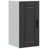 Image de vidaXL Armoire murale de cuisine Porto noir bois d'ingénierie