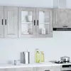 Image de vidaXL Armoire Murale de Cuisine Porto Gris Béton