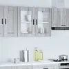 Image de vidaXL Armoire murale Porto Sonoma Gris