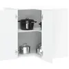 Image de vidaXL Armoire Murale Angle Cuisine Porto Blanc