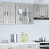 Image de vidaXL Armoire murale de cuisine Porto - Gris béton