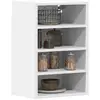 Image de vidaXL Armoire suspendue blanc