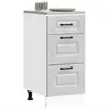 Image de vidaXL Armoire de Cuisine Kalmar Gris Béton