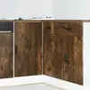 Image de vidaXL Meuble bas lavabo Chêne Fumé Bois Ingénierie