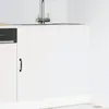 Image de vidaXL Meuble bas de cuisine Lucca blanc bois d'ingénierie