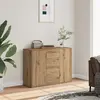 Image de vidaXL Buffet chêne artisanal 88x30x64 cm Bois d'ingénierie
