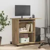 Image de Vidaxl Bureau d'ordinateur - Chêne artisanal