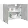 Image de vidaXL Armoire murale Gris béton 80x31x60