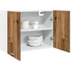 Image de vidaXL Armoire suspendue vieux bois