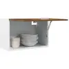 Image de vidaXL Armoire suspendue - Vieux bois