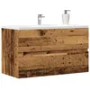 Image de vidaXL Armoire SDB Suspendue - Vieux Bois