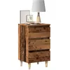 Image de vidaXL Table de chevet - Vieux bois