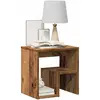 Image de vidaXL Table de chevet - Vieux bois