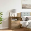 Image de vidaXL Table de chevet Chêne artisanal 50x32x60 cm