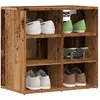 Image de vidaXL Armoires à chaussures - Vieux bois 52x30x50 cm