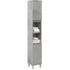 Image de vidaXL Armoire de salle de bain Gris béton