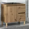 Image de Armoire lavabo vidaXL - Chêne artisanal